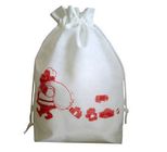210D écologique a personnalisé des sacs à dos de cordon avec le logo adapté aux besoins du client imprimés