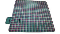 Tapis se pliant extérieur de pique-nique de tartan, forme rectangulaire de tapis pliable de pique-nique d'OEM