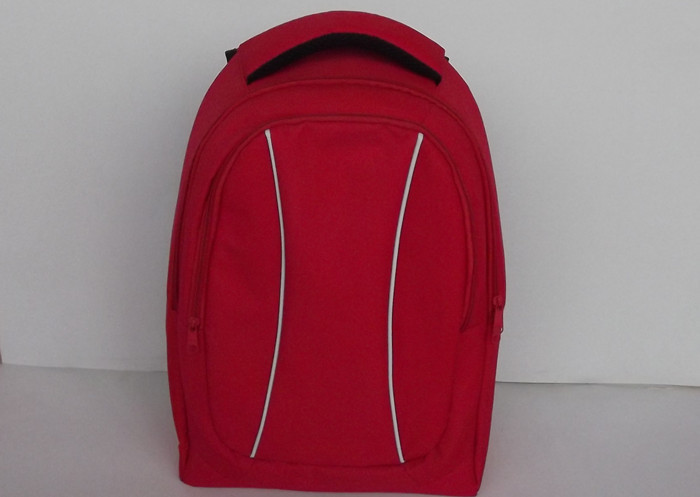 Sac à dos occasionnel de polyester du rouge 600D, sacs à dos uniques pour la capacité de l'université 30L