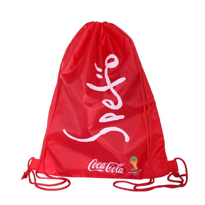 Cordon résistant rouge de polyester du gymnase TPBP018 de sac à dos extérieur de sports