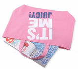 Sacs à main de coton imprimés par rose de dames de sacs d'emballage de toile pour le supermarché de dames