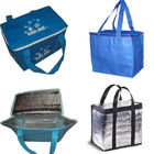Emballages plus frais isolés par sac isolés non tissés de pique-nique de bleu faits sur commande
